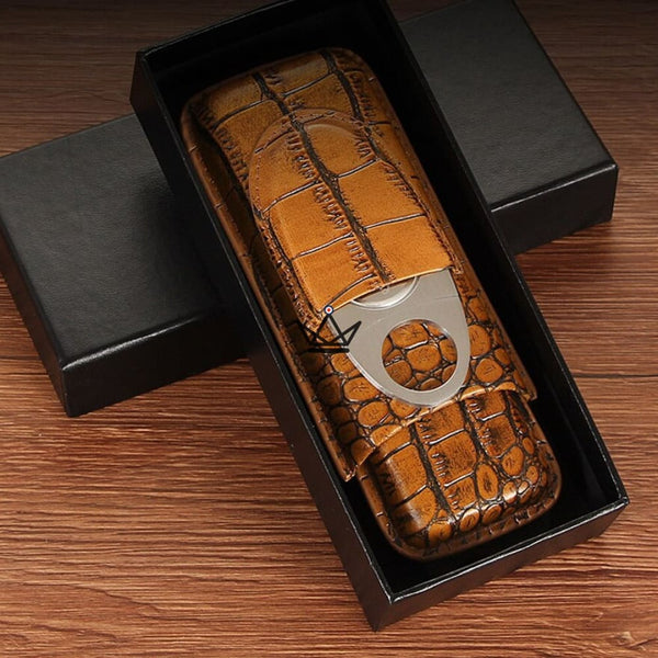 Etui à cigare en cuir - Beast - - etui cigare - Cadeau, Noël, Anniversaire, Original - Atelier Atypique
