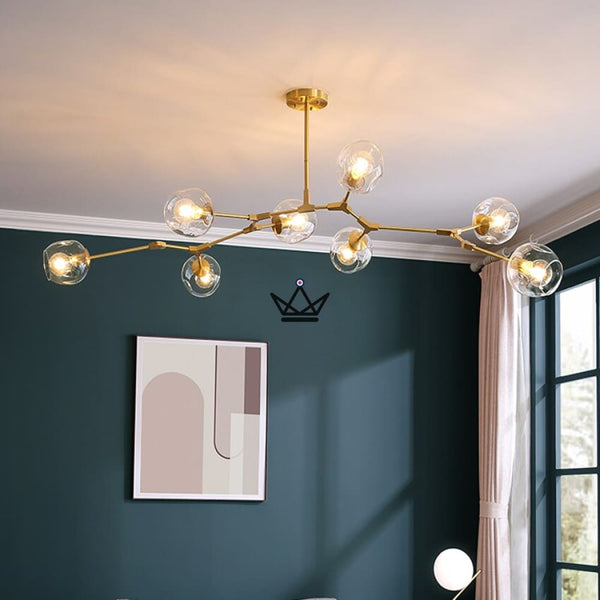 Lustre plafonnier industriel articulé - Branching Bubble - - luminaire - Cadeau, Noël, Anniversaire, Original - Atelier Atypique