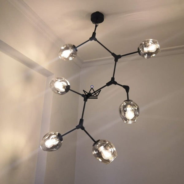 Lustre plafonnier industriel articulé - Branching Bubble Vertigo - - luminaire - Cadeau, Noël, Anniversaire, Original - Atelier Atypique