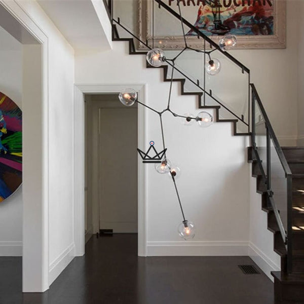 Lustre plafonnier industriel articulé - Branching Bubble Vertigo - - luminaire - Cadeau, Noël, Anniversaire, Original - Atelier Atypique