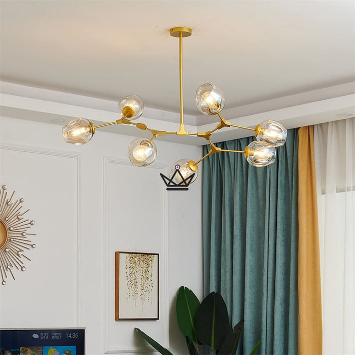 Artikulierte industrielle Deckenleuchte – Branching Bubble Style