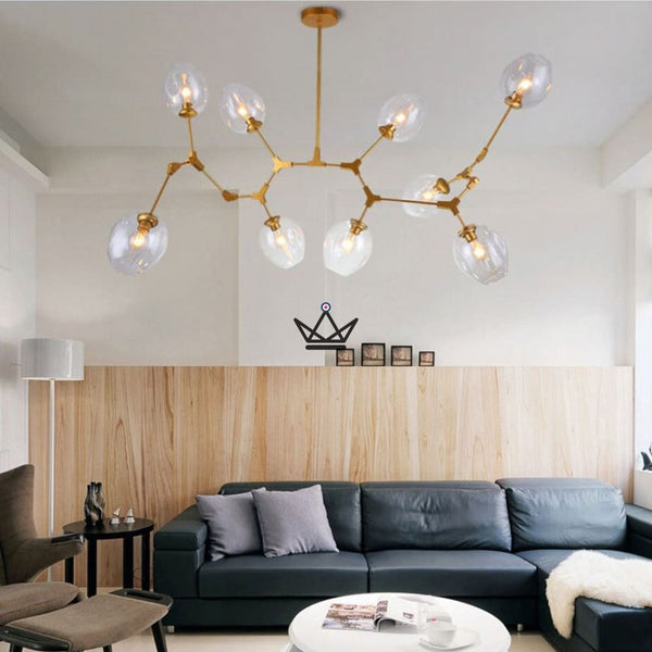 Lustre plafonnier industriel articulé - Branching Bubble - - luminaire - Cadeau, Noël, Anniversaire, Original - Atelier Atypique
