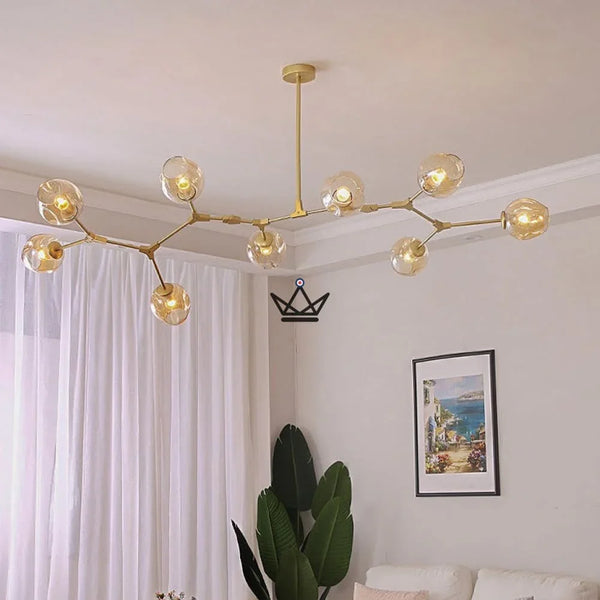 Lustre plafonnier industriel articulé - Branching Bubble - - luminaire - Cadeau, Noël, Anniversaire, Original - Atelier Atypique