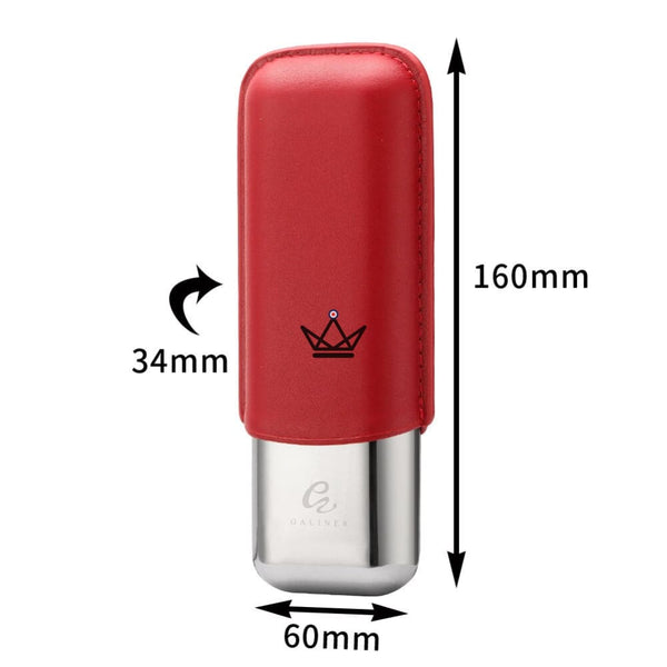 Etui de voyage cuir Savoy Elite - 2 cigares - - etui cigare - Cadeau, Noël, Anniversaire, Original - Atelier Atypique