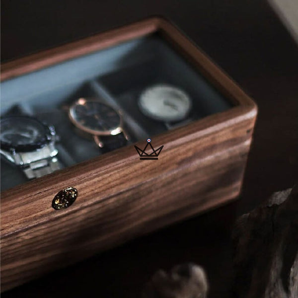 Coffret de rangement pour montre de luxe - Custodia Temporum - - Remontoirs - Cadeau, Noël, Anniversaire, Original - Atelier Atypique