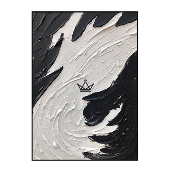 Peinture à l'huile sur toile XXL - Abstraction ondulante - - toile - Cadeau, Noël, Anniversaire, Original - Atelier Atypique