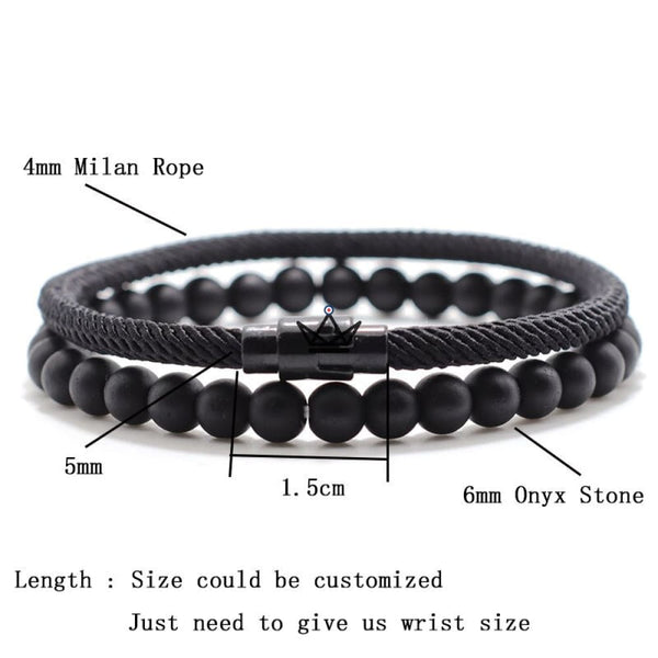 Bracelet minimaliste duo - ELEMENTARY STONE - Atelier Atypique