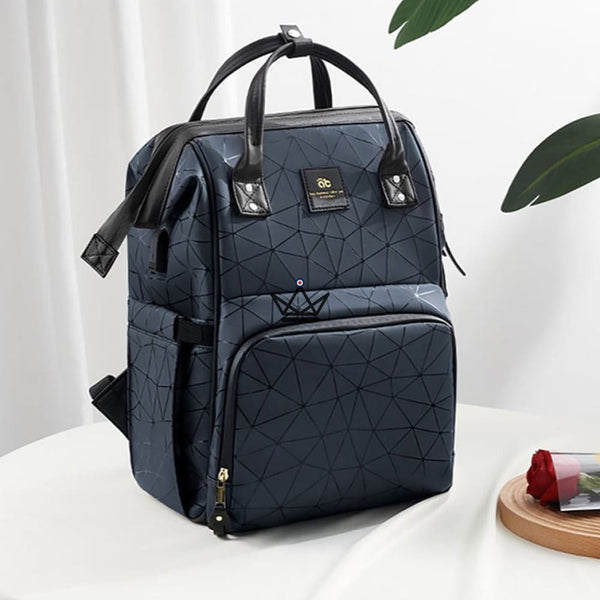 Sac à dos de Maternité / à langer - GEOMETRIX - - sac de maternité - Cadeau, Noël, Anniversaire, Original - Atelier Atypique