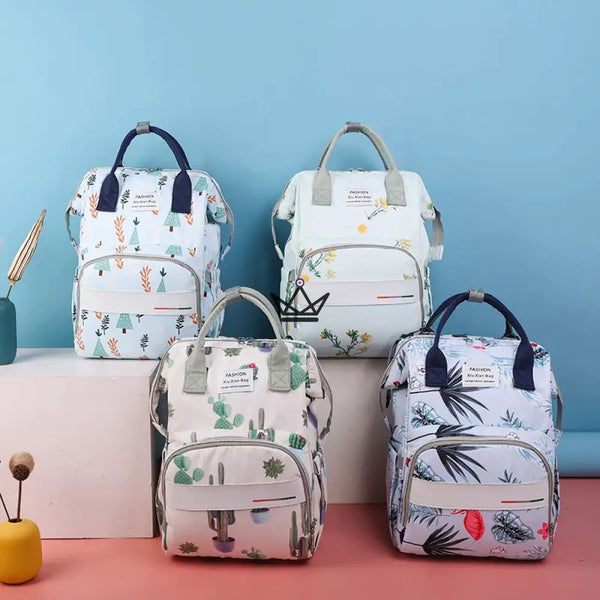 Sac à dos de maternité - FLORES sac à langer fille garcon bebe liste naissance