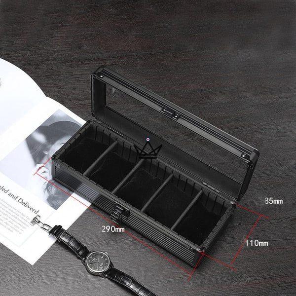 Coffret de rangement pour montre de luxe - Ordo Tempus - - Remontoirs - Cadeau, Noël, Anniversaire, Original - Atelier Atypique