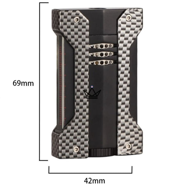 Pack briquet torche et coupe-Cigare - NYFE CARBON - - Briquet - Cadeau, Noël, Anniversaire, Original - Atelier Atypique