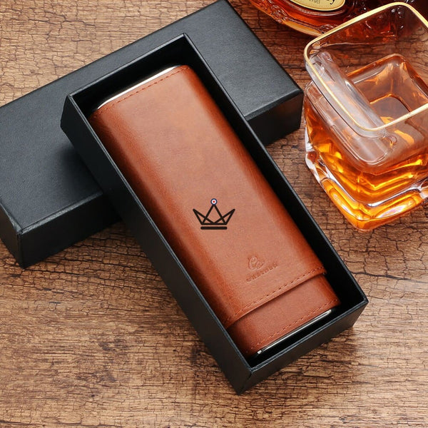 Etui 3 cigares et Coupe-Cigare - NEBOS - - Etui à cigare - Cadeau, Noël, Anniversaire, Original - Atelier Atypique