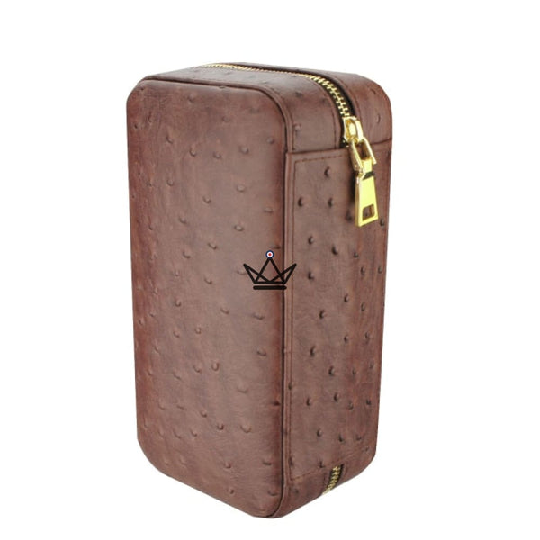 Etui de voyage cuir CLINT CROCO - 6 cigares - Atelier Atypique