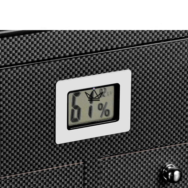 Cave à Cigare - WINSTON luxe hygrometre carbon fibre