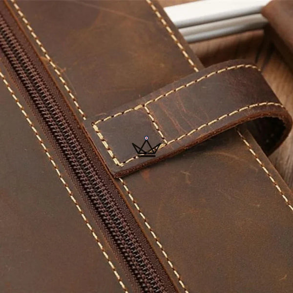 Sacoche en cuir vintage - WINSTON - Atelier Atypique