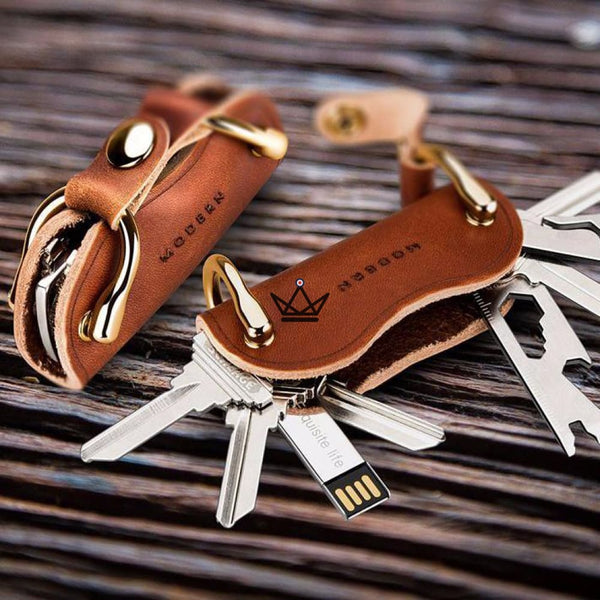 Porte-clé en cuir - REVOLVE - Atelier Atypique