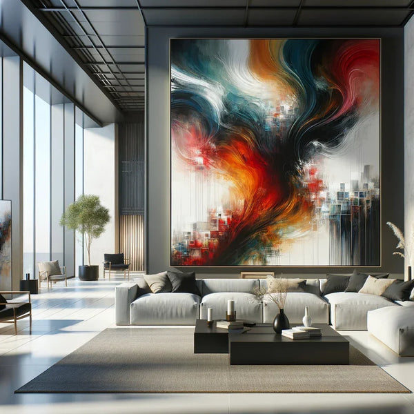 Éclats d'Art : Les Peintures à l'Huile sur Toile XXL 