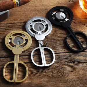 Ciseaux Coupe Cigare 3 lames COHIBA - BLADE ciseau original or argent noir cadeau coffret anniversaire homme fete des peres