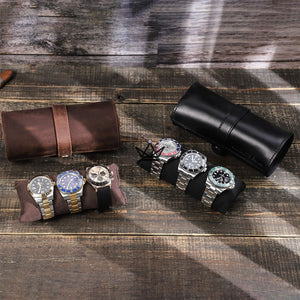 Etui de voyage pour montre automatique en cuir - ChronoGuard (personnalisable) -  - etui montre personnalisable - Cadeau, Noël, Anniversaire, Original - Atelier Atypique