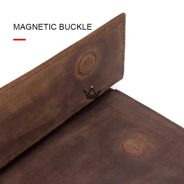 Personalisierbare iPad-Laptoptasche 13" aus Leder — Voyageur PLI – 9/13