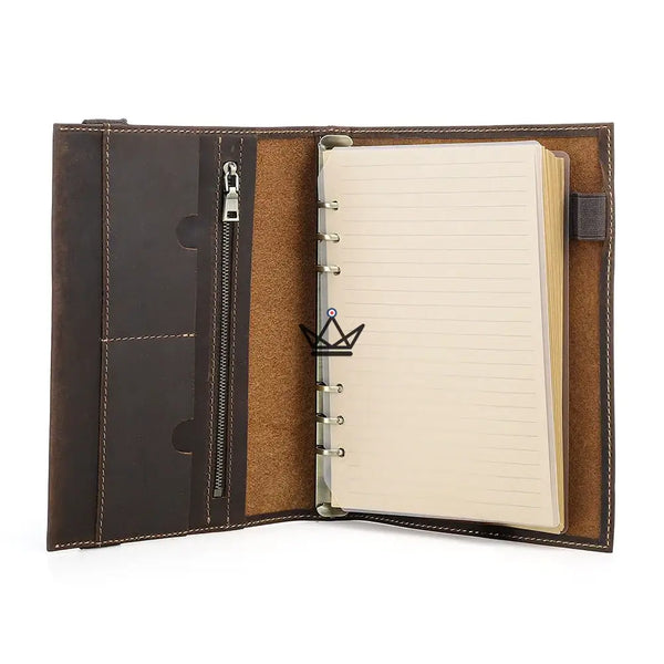 Personalisierbarer Notizbuch-Organizer aus Leder A5 – VOYAGEUR Winko