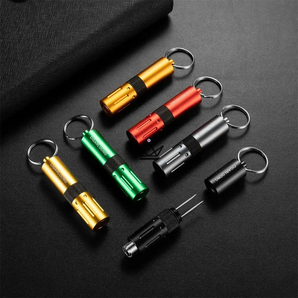 Zigarrenbohrer 2-in-1 CAPONE — Edelstahl, 6 Farben | Geschenkbox