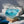 Würfel-Kristallbarometer aus Glas auf Holzsockel - FROST