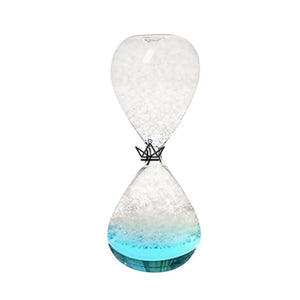 Sablier à bulles en verre, liquide coloré 8 × 20 cm - NIMBUS - ["maj-filtre","Objets Scientifiques"] - Objets Scientifiques - Cadeau, Noël, Anniversaire, Original, Fête des pères, fête des mères - Atelier Atypique