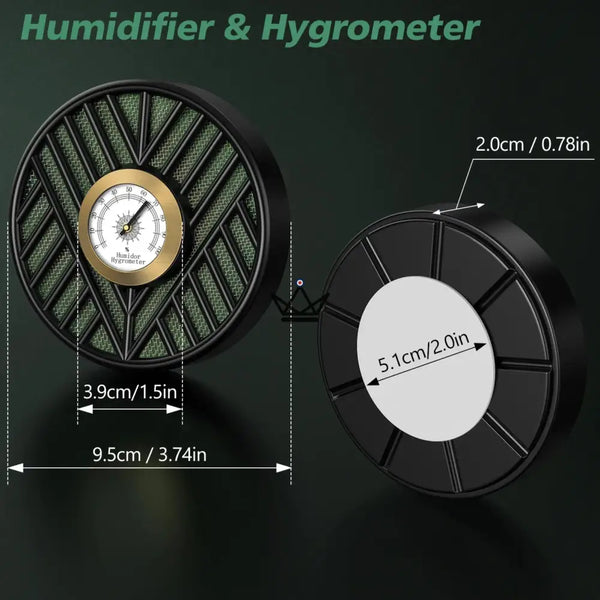 Humidificateur avec Hygromètre Intégré - Oasis Vortex -  - humidificateur - Cadeau, Noël, Anniversaire, Original, Fête des pères, fête des mères - Atelier Atypique