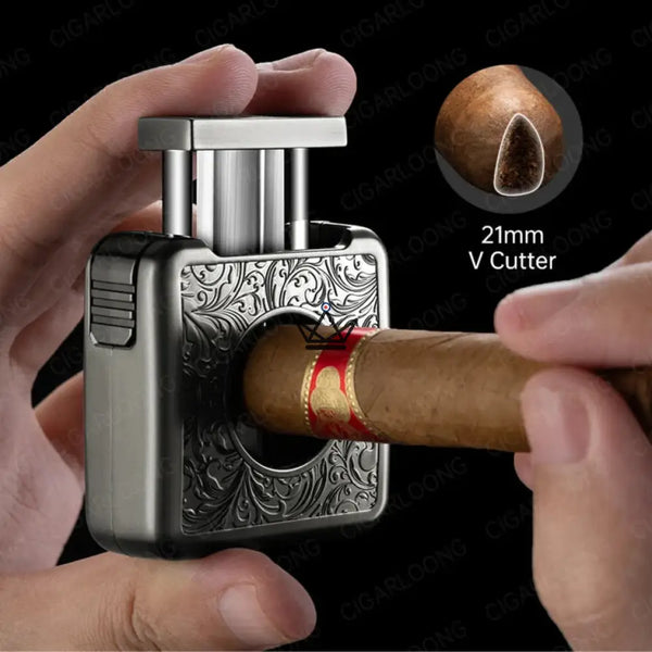 4-in-1 Deluxe Cigar Cutter – Empire Edition