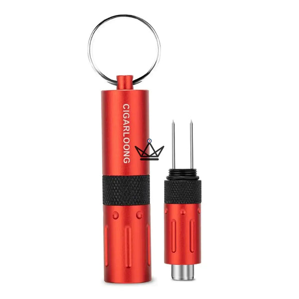 Zigarrenbohrer 2-in-1 CAPONE — Edelstahl, 6 Farben | Geschenkbox