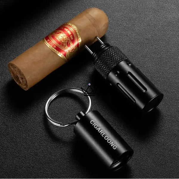 Zigarrenbohrer 2-in-1 CAPONE — Edelstahl, 6 Farben | Geschenkbox