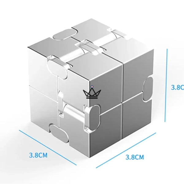 Anti-Stress-Metall-Infinity-Cube für den Schreibtisch - SPIRA