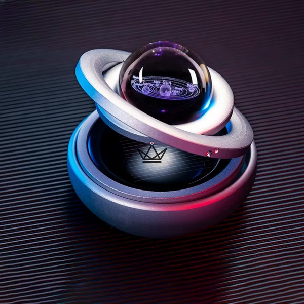 Magnetisches Sonnensystem mit Solarenergie, rotierende Ringe - HELIA