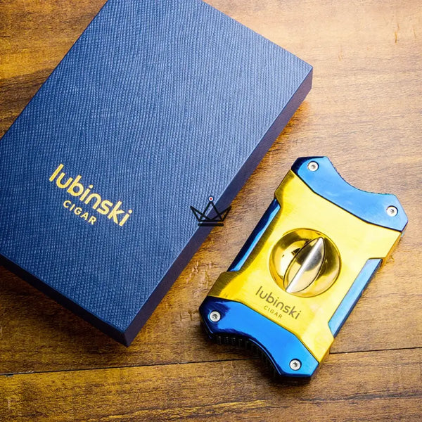 V-shaped cigar cutter - Azzurro Edition