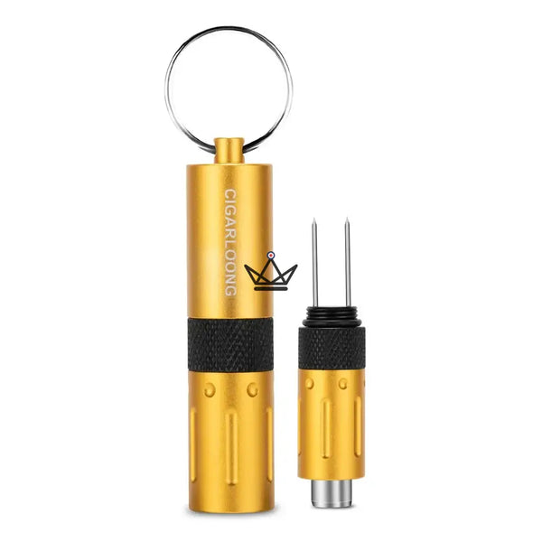 Zigarrenbohrer 2-in-1 CAPONE — Edelstahl, 6 Farben | Geschenkbox