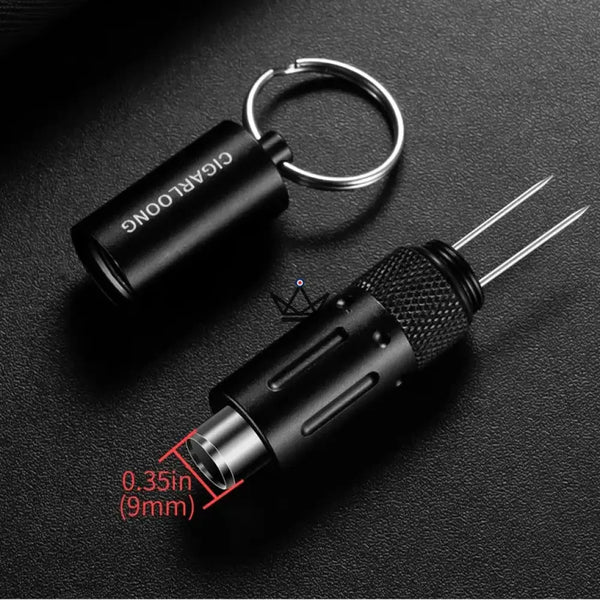 Zigarrenbohrer 2-in-1 CAPONE — Edelstahl, 6 Farben | Geschenkbox