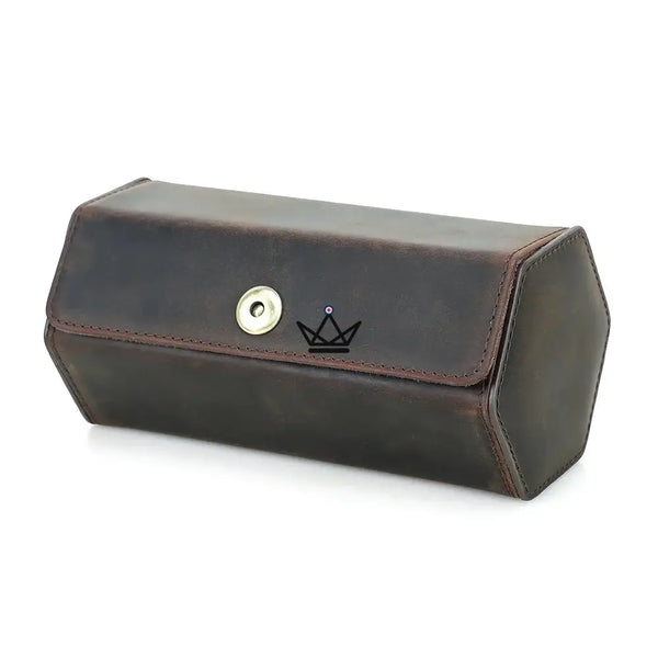 Personalisierbares Reiseetui aus Leder für Uhr und Krawatte - GENTLEMAN COMPACT Reiseetui