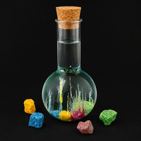 Magischer Kristallgarten in der Flasche, Chemie-Experiment — GERMINA – 2/8