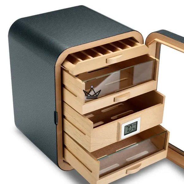 Zigarrenhumidor EAMES Edition — 110 Zigarren, Zeder, Hygrometer | Klassisch & Visionär