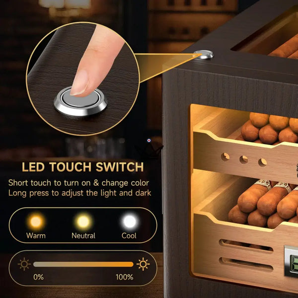 Cave à cigares de luxe en cèdre – Dominion Legacy