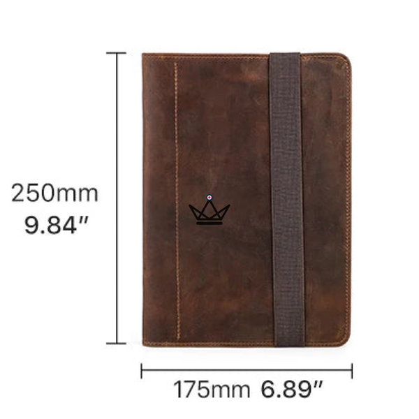 Organiseur A5 en Cuir personnalisable  — VOYAGEUR Agenda