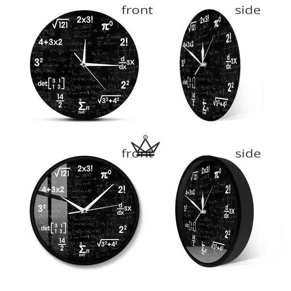 Wanduhr Schultafel mathematische Gleichungen - THEOREMA