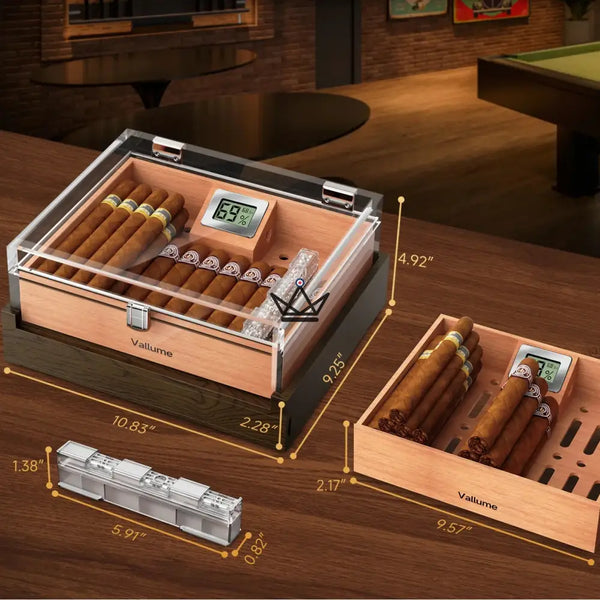 Aerion Vault Luxus-Zigarrenhumidor – Eleganz und Transparenz