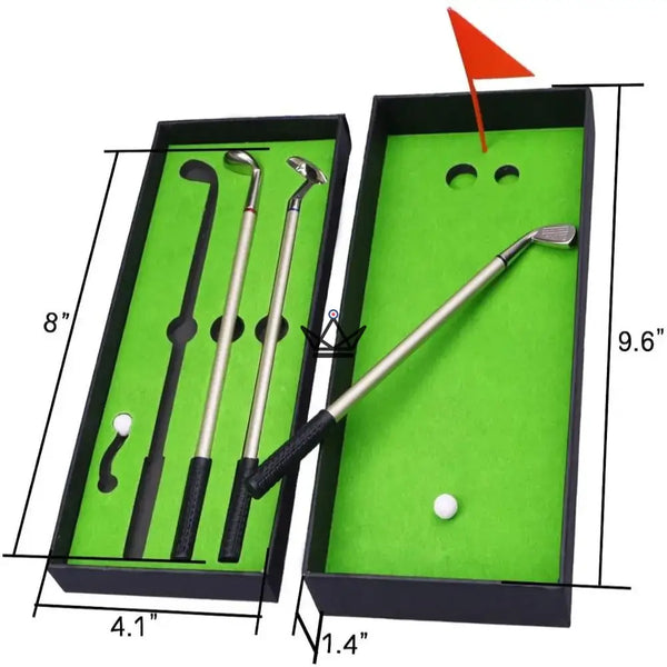Schreibtisch-Geschenkset Golfschläger-Stifte, Geschenk für Golfer – BIRDIE