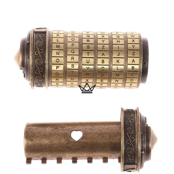 Cryptex Da Vinci – Coffre à message codé en bronze