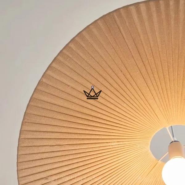 Verti Wabi Pendelleuchte – Design-Kronleuchter 60 & 80 cm | Weiß, Beige, Leinen