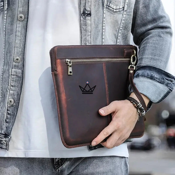 Personalisierbare Lederhülle für MacBook AIR & PRO – Voyageur Centurion