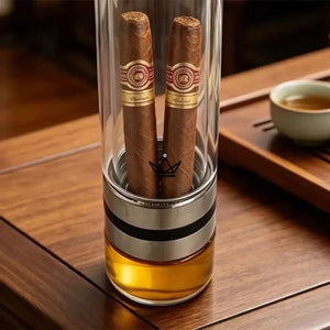 Infuseur à Cigare Verre Borosilicate 3-5 Cigares - INFUSIO CALICE - ["maj-filtre"] - Infuseur cigare - Cadeau, Noël, Anniversaire, Original, Fête des pères, fête des mères - Atelier Atypique