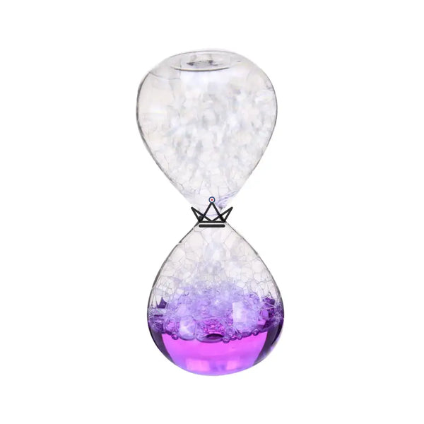 Glas-Blasen-Sanduhr, farbige Flüssigkeit 8 × 20 cm - NIMBUS